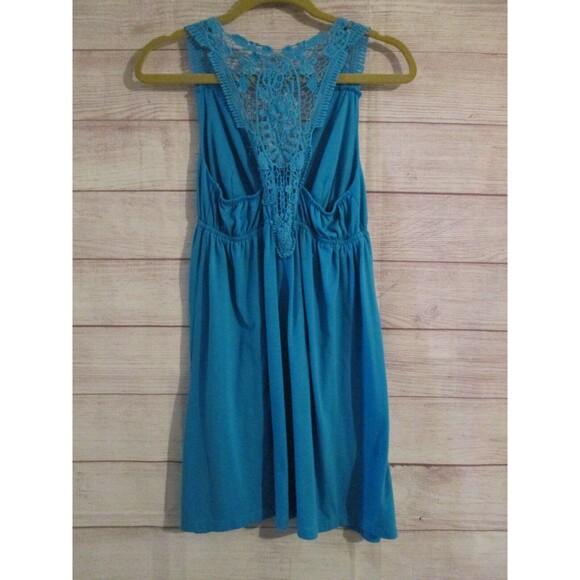 New direction Tank T-Shirt Dress Size Small Blue Sundress Swimsuit Cover -Up - Picture 3 of 3